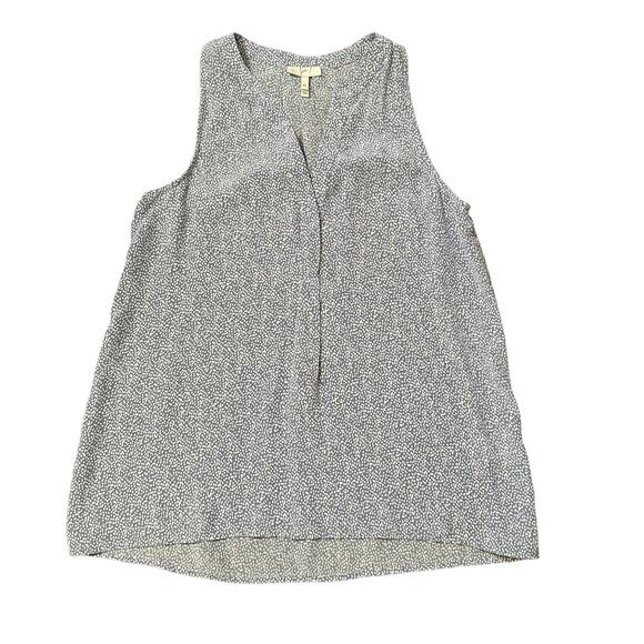 Joie light blue & white dot print silk tank top size XS - Picture 11 of 11